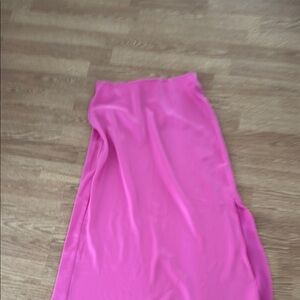 A New Day Pink A-Line Maxi Skirt Athletic